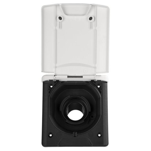 Filler neck with magnetic flap - White