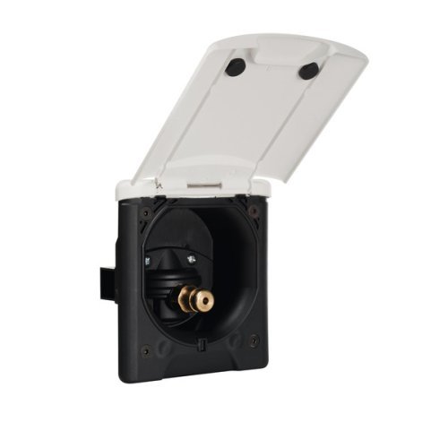 City water connection with pressure reducer - White