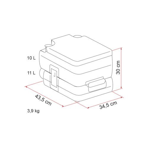Campingtoilet Bi-Pot 30 - Small