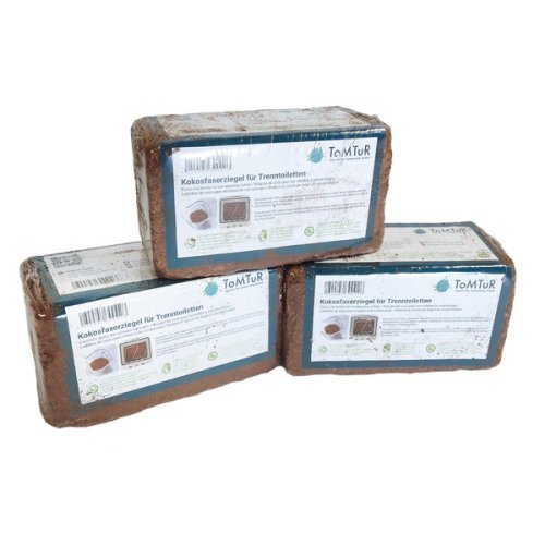 Camping separation toilet coconut fiber brick 3 pieces