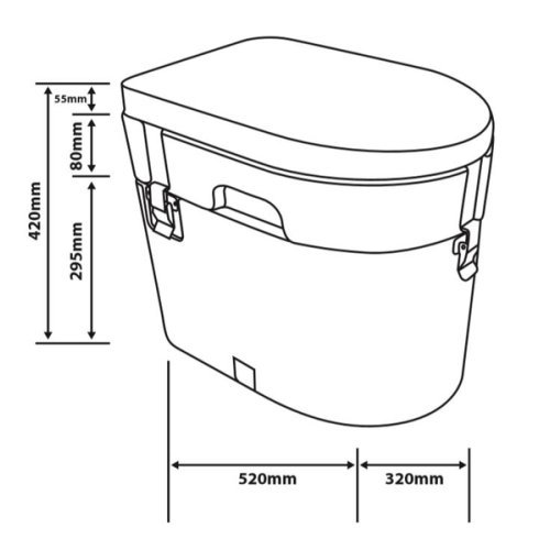 Camping compost toilet