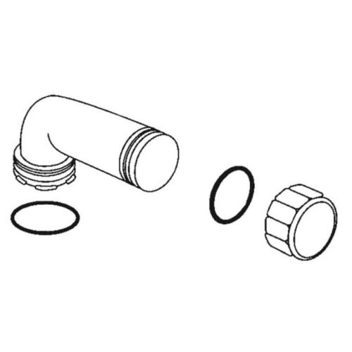 Emptying nozzle 100 series, grey