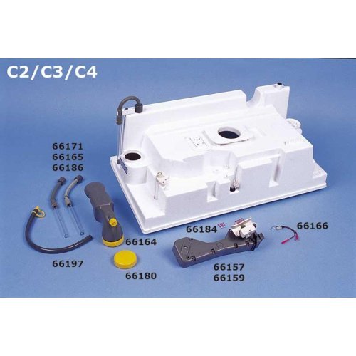 Screw cap round for water filler neck C2/C3/C4 en-Toilett