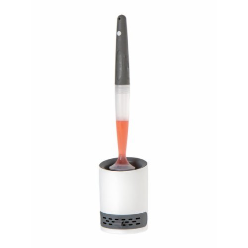 Toilet brush silicone - white / gray