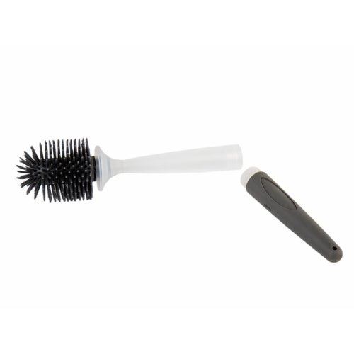 Toilet brush silicone - white / gray
