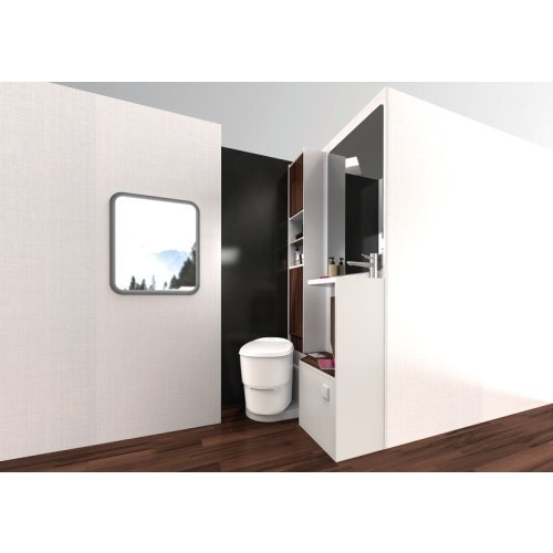 Clesana C1 - waterless toilet with L-adapter
