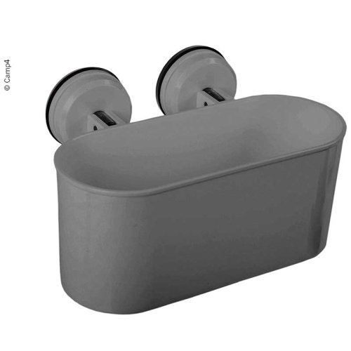 Storage box with 2 suction cups up to 6kg, anthracite