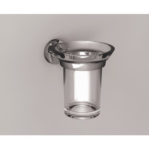 Cup holder made of chrome-plated stainless steel