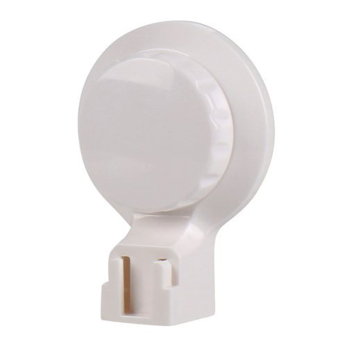 Toilet brush with suction cup, white