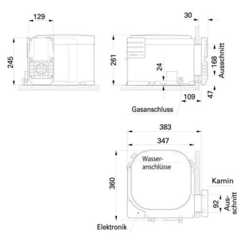 Gas boiler - 10 l - Without water set