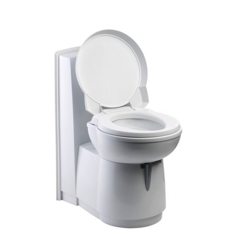 Cassette toilet C263-CS flushing electric, plastic white