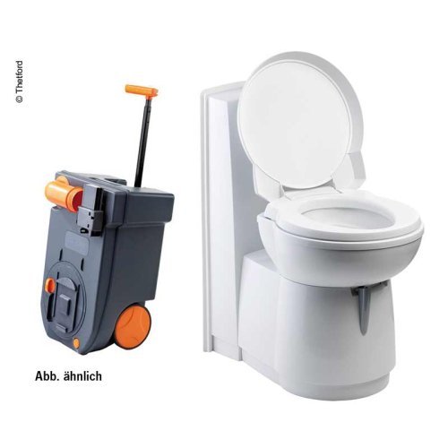 Cassette toilet C 263 S CSL, ceramic white, electric