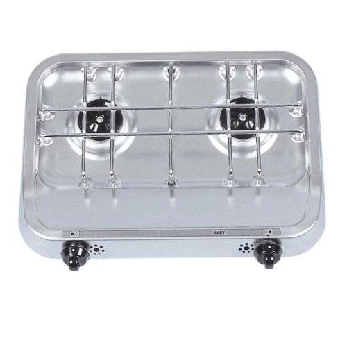 Top-mounted cooker 38x28 2-flame with piezo