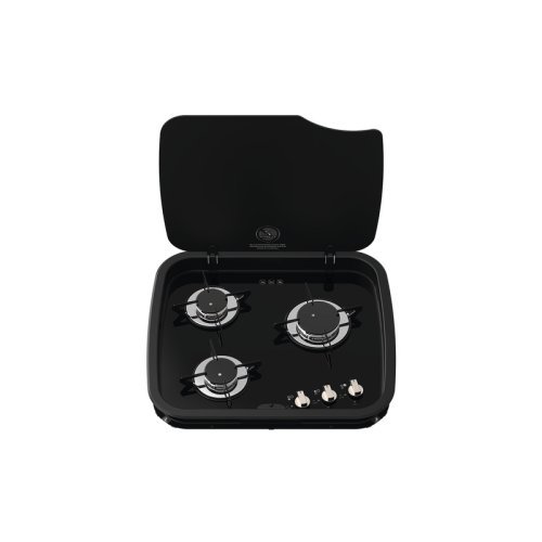 Gas cooker 3-flame, 2x 1,5 kw /1x 2,5 kW, 12V electric ignition