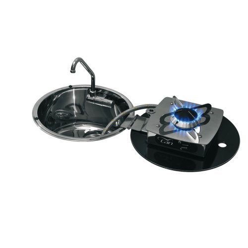 Folding cooker-sink combination, cooker 30mbar 1-flame LC1701