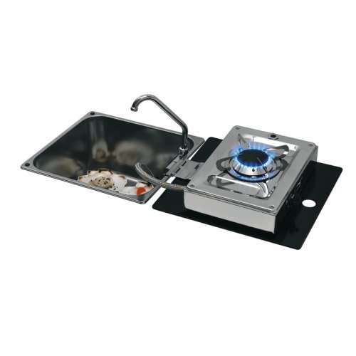 Folding cooker-sink combination 1-flame 30mbar with water tap LC1710