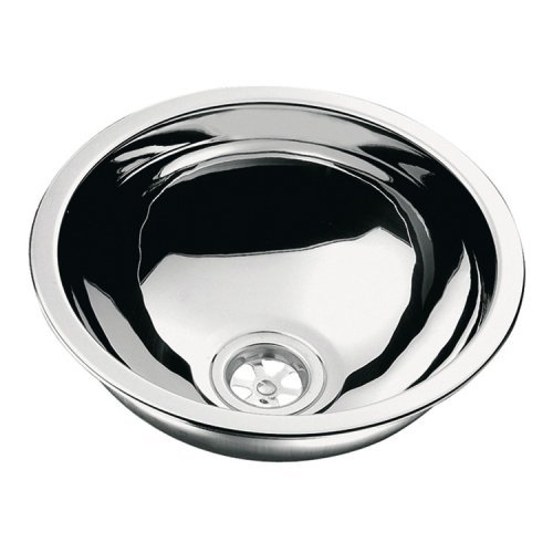 Stainless Steel Built-in Sink - Round - 26 cm diameter