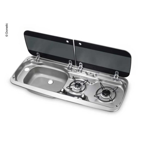 Dometic gas hob and sink HSG2370, stainless steel