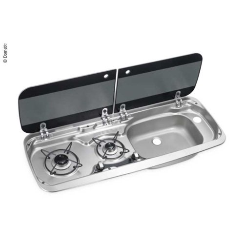 Cooker sink, stainless steel HSG2370, right-hand sink