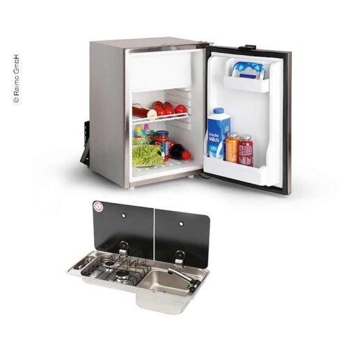 Camper van extension set 40 K - cooker-sink combination &amp; built-in refrigerator