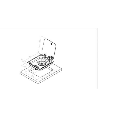 Gas stove 1 flame