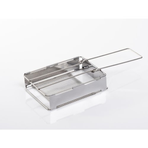 Folding stainless steel sandwich maker