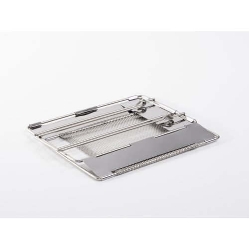Folding stainless steel sandwich maker