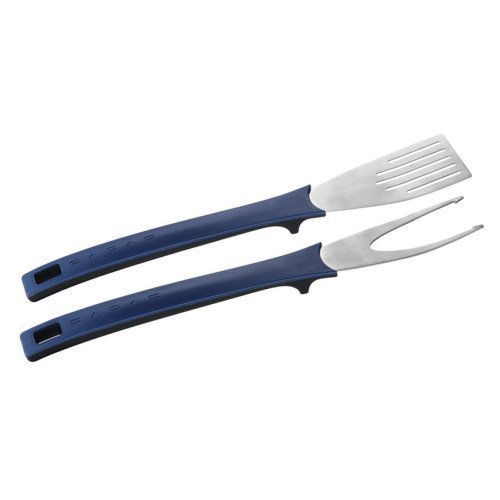 Magnetic nylon grill cutlery with soft-grip handles