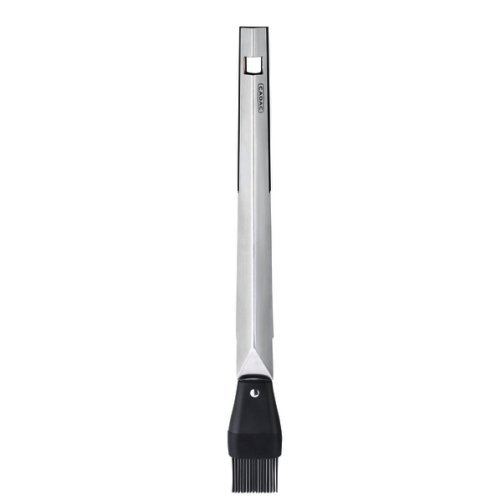 Stainless steel grill brush with bottle opener