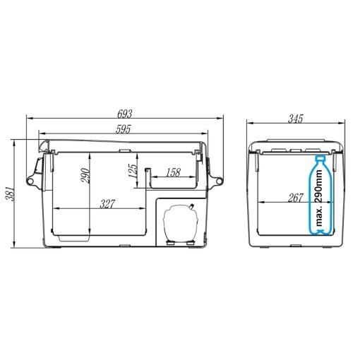 Compressor cooler CampCooler 30