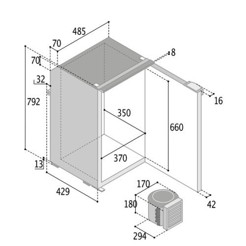 Kompr.Kühlschrank C95L sc