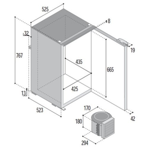 Kompr.Kühlschrank C130LA