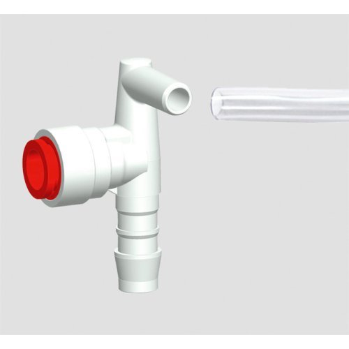 Angle connection red for water hose 10mm