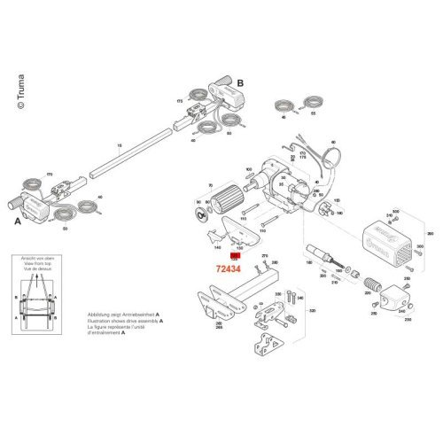 Cover plate motor "A" SER