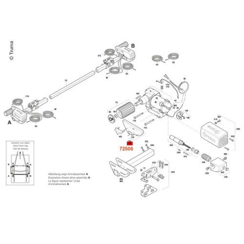 Abdeckplatte Motor"B" SER