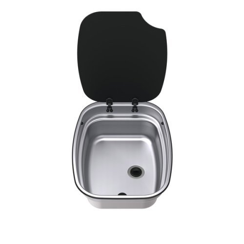 Sink stainless steel rectangular W630 x D470mm, 9.5 litres