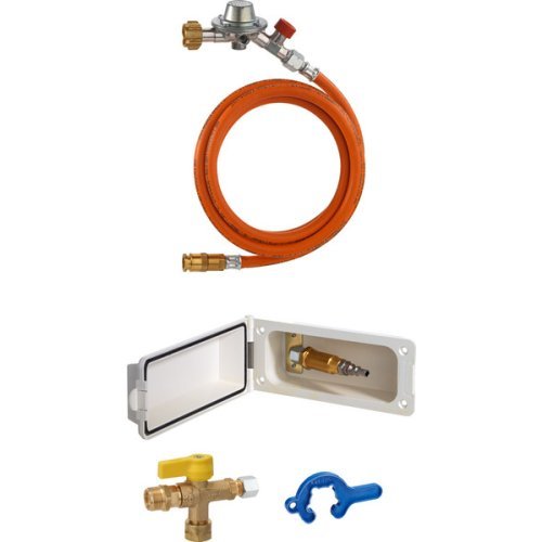 Service hatch set gas with RV and coupling