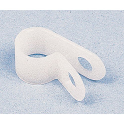 Gas pipe clamp plastic 8mm, 10 pieces
