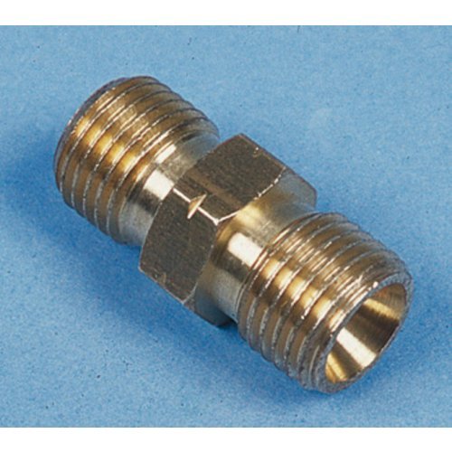 Coupling for gas hose - 1/4" male thread on both sides