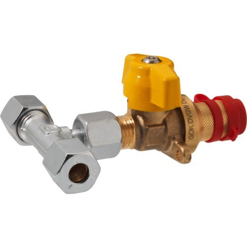 Branch coupling valve short with flange - RVS8 x plug-in coupling