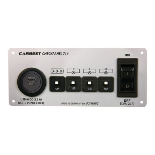 Compact Panel 714 - Silver - USB-A and USB-C