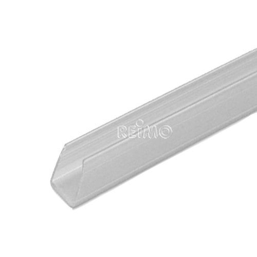 Cable channel 6x7mm transparent, rod 2m, double sided adhesive tape.