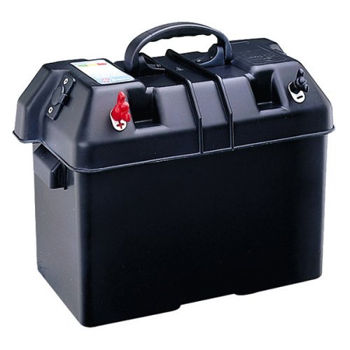 Battery box with external terminals