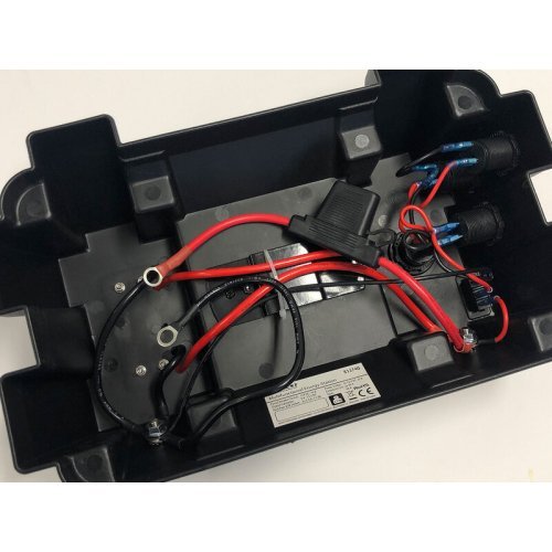 Battery box energy station with outdoor terminals