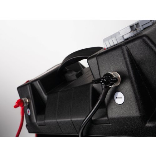 Battery box energy station with outdoor terminals