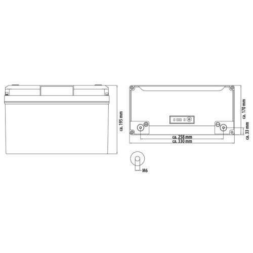 Li100BT-H lithium battery with Bluetooth technology and heating function