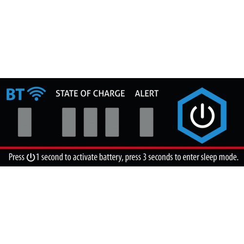 Li100BT-H lithium battery with Bluetooth technology and heating function