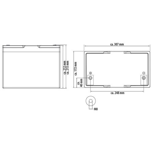 LiFePO4 lithium battery MC-LB100