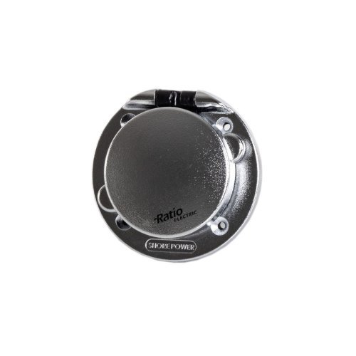 CEE built-in socket outlet - Silver-colored plastic housing