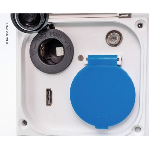 Steckdose 12V+HDMI weiß